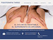 Tablet Screenshot of fisioterapiatarso.com